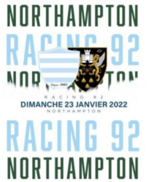 racing northampton janv 2022 Paris La Défense Arena