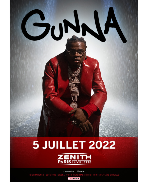 GUNNA 2022 Zénith Paris La Villette