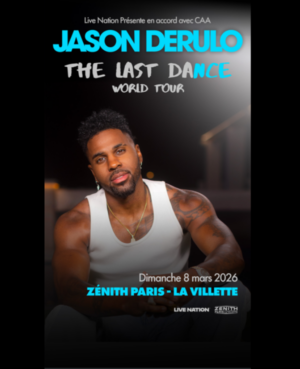 JASON DERULO - DIMANCHE 8 MARS 2026 - Zénith Paris La Villette