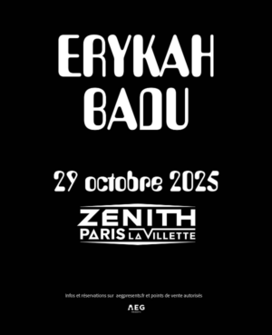 ERYKAH BADU - MERCREDI 29 OCTOBRE 2025 - Zénith Paris - La Villette