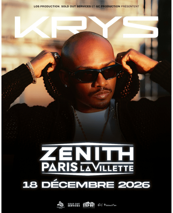 KRYS - VENDREDI 18 DECEMBRE 2026 - Zénith Paris - La Villette