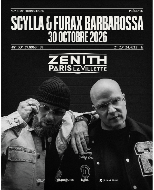 SCYLLA & FURAX BARBAROSSA - VENDREDI 30 OCTOBRE 2026 - Zénith Paris - La Villette