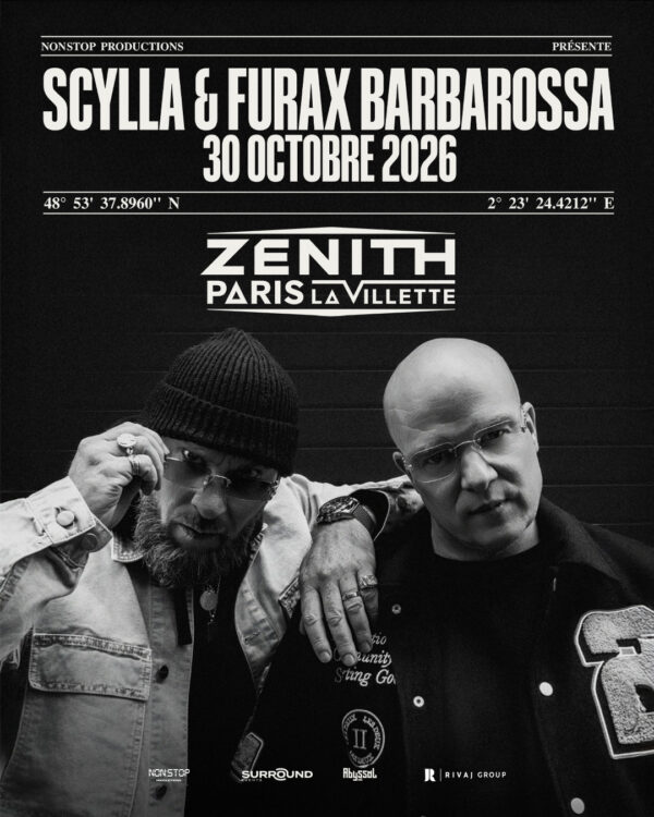 SCYLLA & FURAX BARBAROSSA - VENDREDI 30 OCTOBRE 2026 - Zénith Paris - La Villette