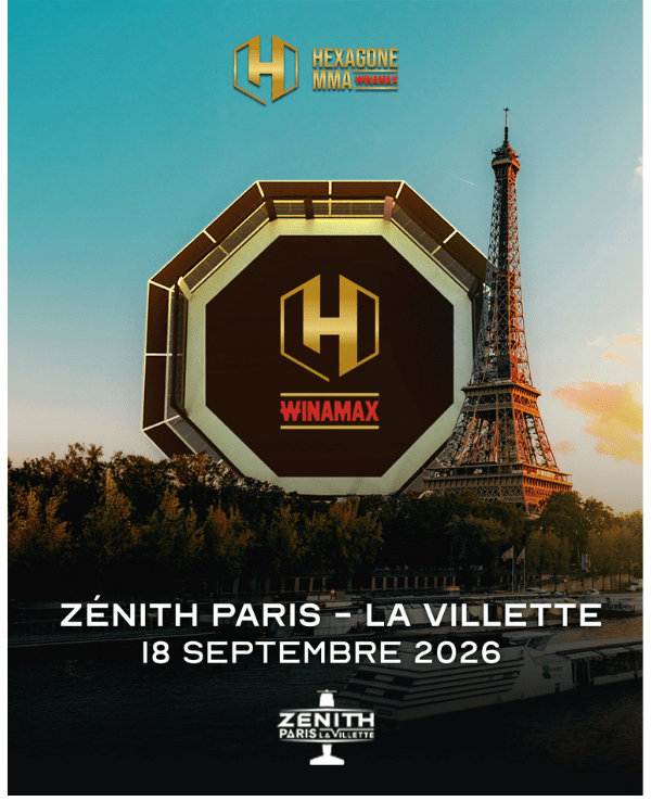 Hexagone MMA Winamax - VENDREDI 18 SEPTEMBRE 2026 - Zénith Paris - La Villette