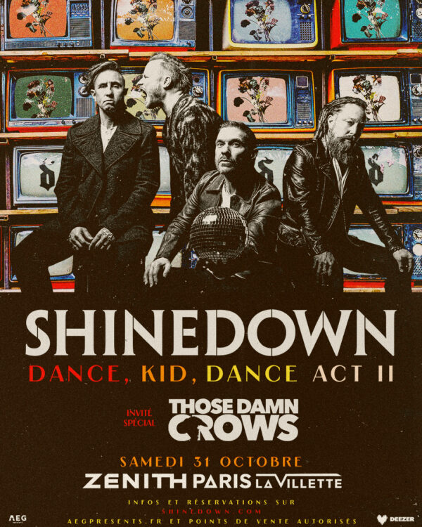 SHINEDOWN - SAMEDI 31 OCTOBRE 2026 - Zénith Paris - La Villette