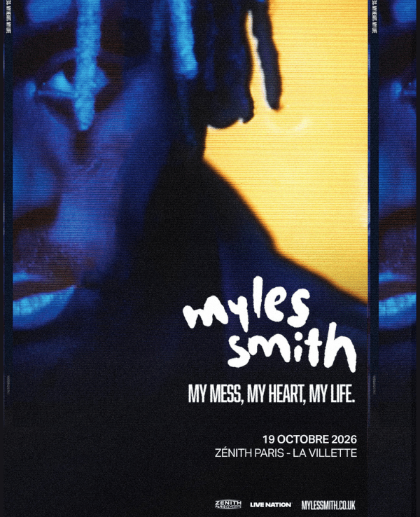 MYLES SMITH - LUNDI 19 OCTOBRE 2026 - Zénith Paris - La Villette