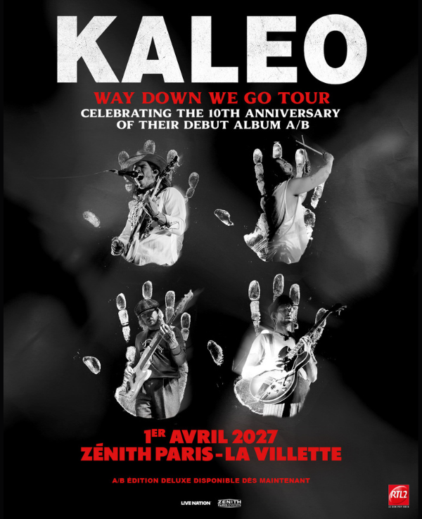 KALEO - JEUDI 01 AVRIL 2027 - Zénith Paris - La Villette