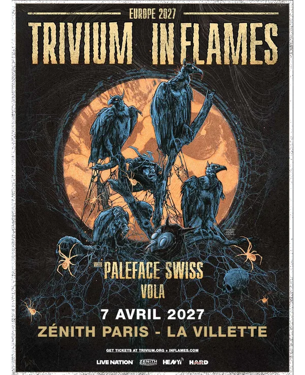 IN FLAMES & TRIVIUM - PALEFACE SWISS & VOLA - Zénith Paris - La Villette